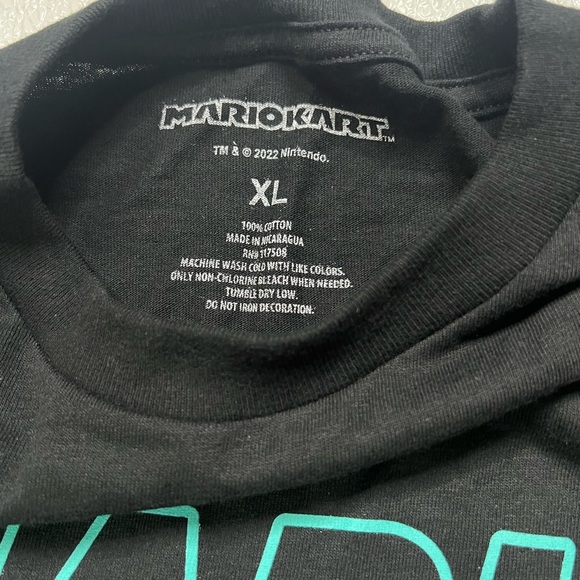 Mario Kart Motorcycle Grid T-Shirt Black Size XL NWT - Picture 6 of 8